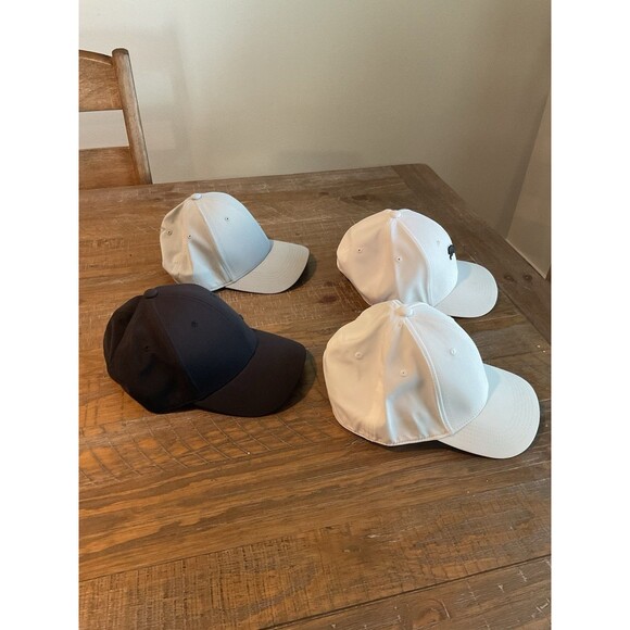 Lot Mens Golf Hots Caps PUMA Small Mediums White Black Gray Fitted Stretch - Picture 3 of 9
